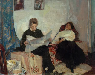 Th. Heuss im Atelier